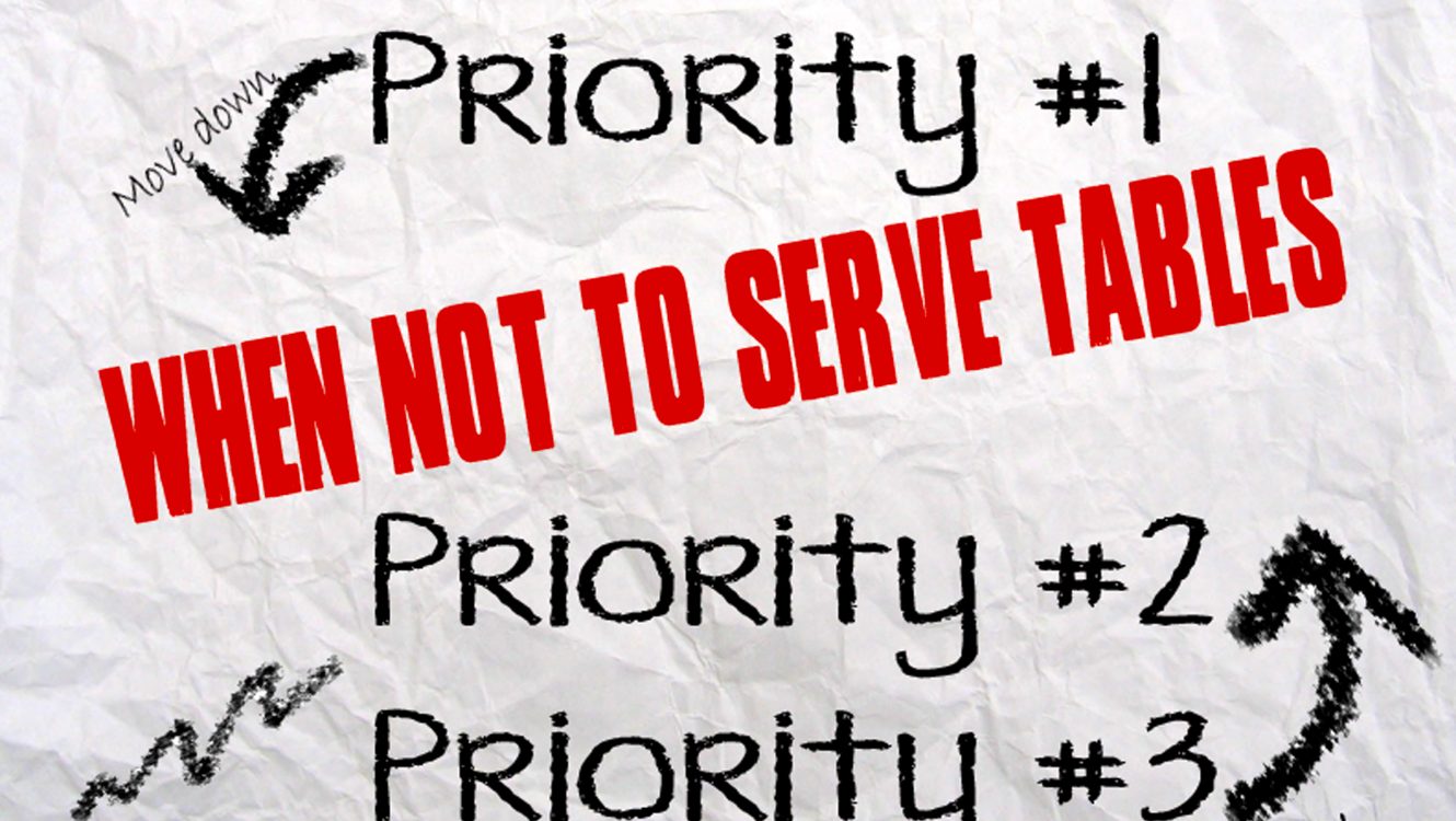 When Not to Serve Tables The Moral Compass